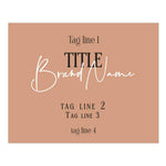 Horizontal Rectangle Product Labeling Sticker - XOXOKristen