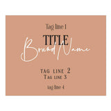 Horizontal Rectangle Product Labeling Sticker - XOXOKristen
