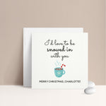 Hot Cocoa Christmas Card for Boyfriend for Him or Her - XOXOKristen