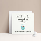 Hot Cocoa Christmas Card for Boyfriend for Him or Her - XOXOKristen