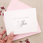 I can’t Wait to Marry You Card - XOXOKristen