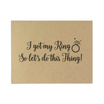 I got my Ring Will you be my Bridesmaid Proposal Cards - XOXOKristen
