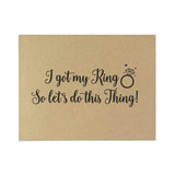 I got my Ring Will you be my Bridesmaid Proposal Cards - XOXOKristen