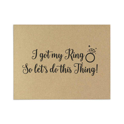 I got my Ring Will you be my Bridesmaid Proposal Cards - XOXOKristen
