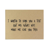 I wanted to send you a text Groomsman Proposal Card - XOXOKristen