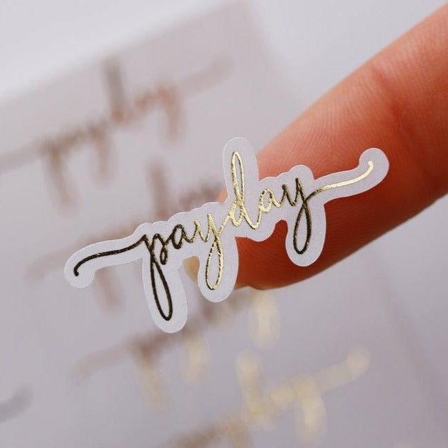 Payday gold foiled planner stickers - XOXOKristen