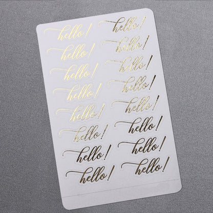 Gold foiled agenda planner stickers with gold foil -  XOXOKristen