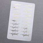 Important Planner Stickers - XOXOKristen