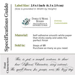Initial Wedding Return Address Labels with Greenery Branch - XOXOKristen