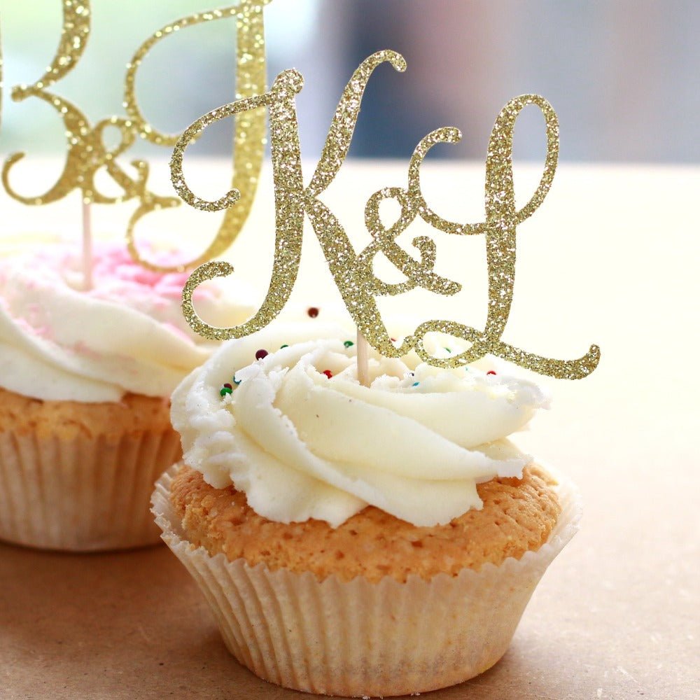 Initials Party Cupcake Topper - XOXOKristen