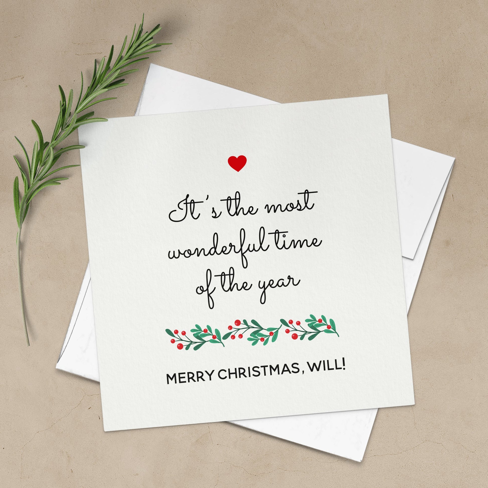 It’s the most Wonderful Time of the Year Personalised Card - XOXOKristen