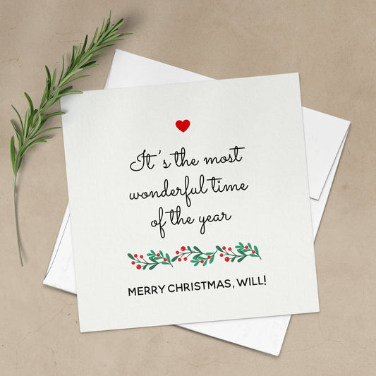 It’s the most Wonderful Time of the Year Personalised Card - XOXOKristen