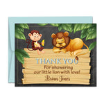 Jungle Safari Baby Shower Thank You Cards - XOXOKristen