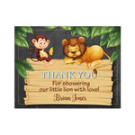 Jungle Safari Baby Shower Thank You Cards - XOXOKristen