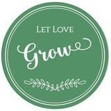 Let Love Grow Wedding Favor Stickers - XOXOKristen