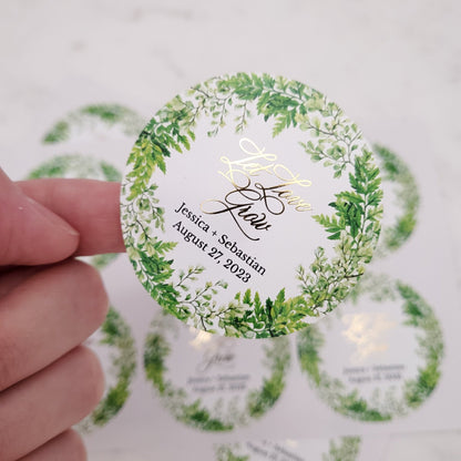 Let Love Grow Wedding Favor Stickers - XOXOKristen
