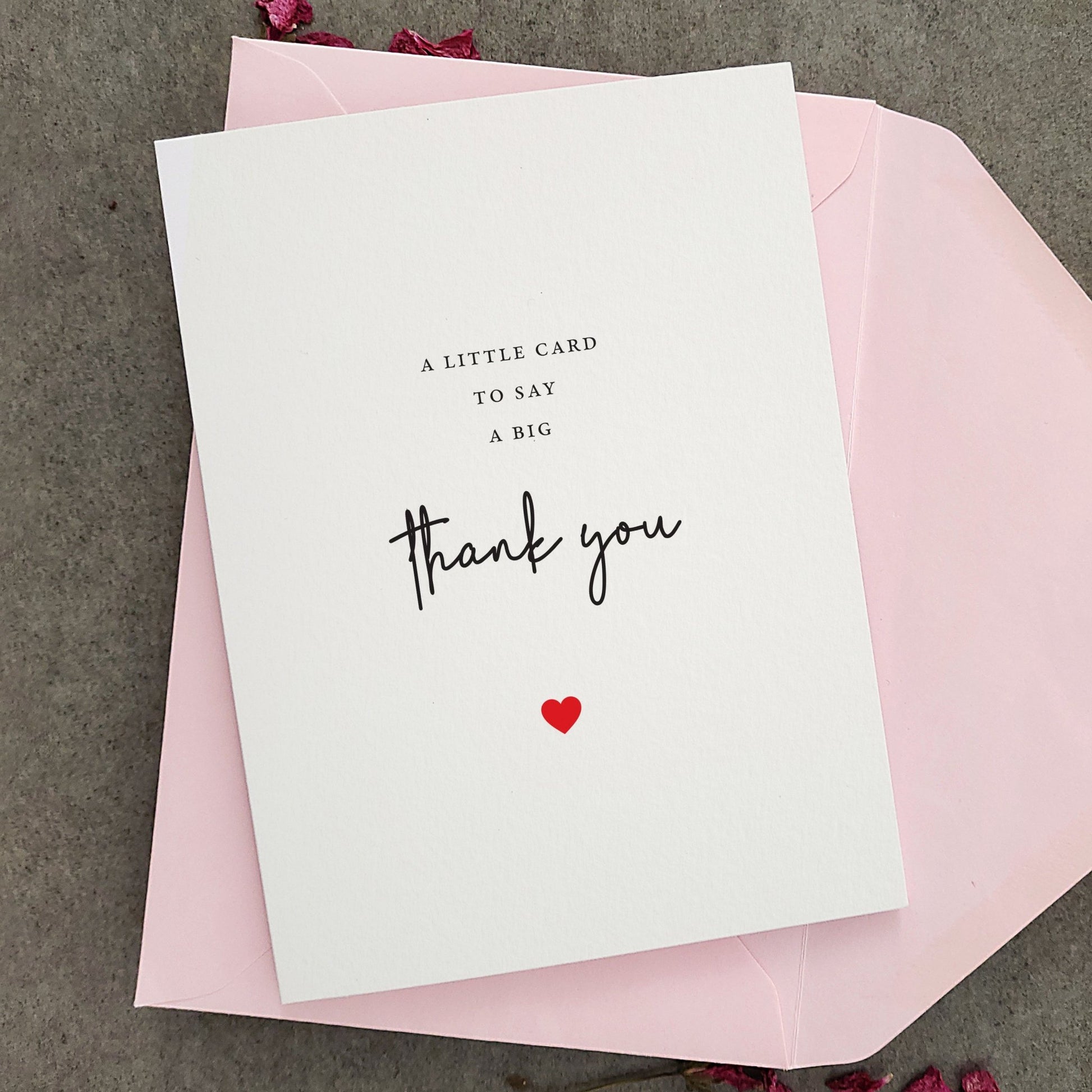 Little Card to say Big Thank you - XOXOKristen