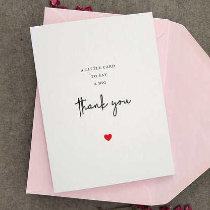 Little Card to say Big Thank you - XOXOKristen