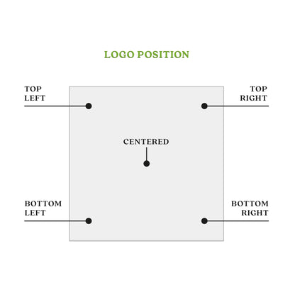 Logo position for custom square logo labeling stickers - XOXOKristen