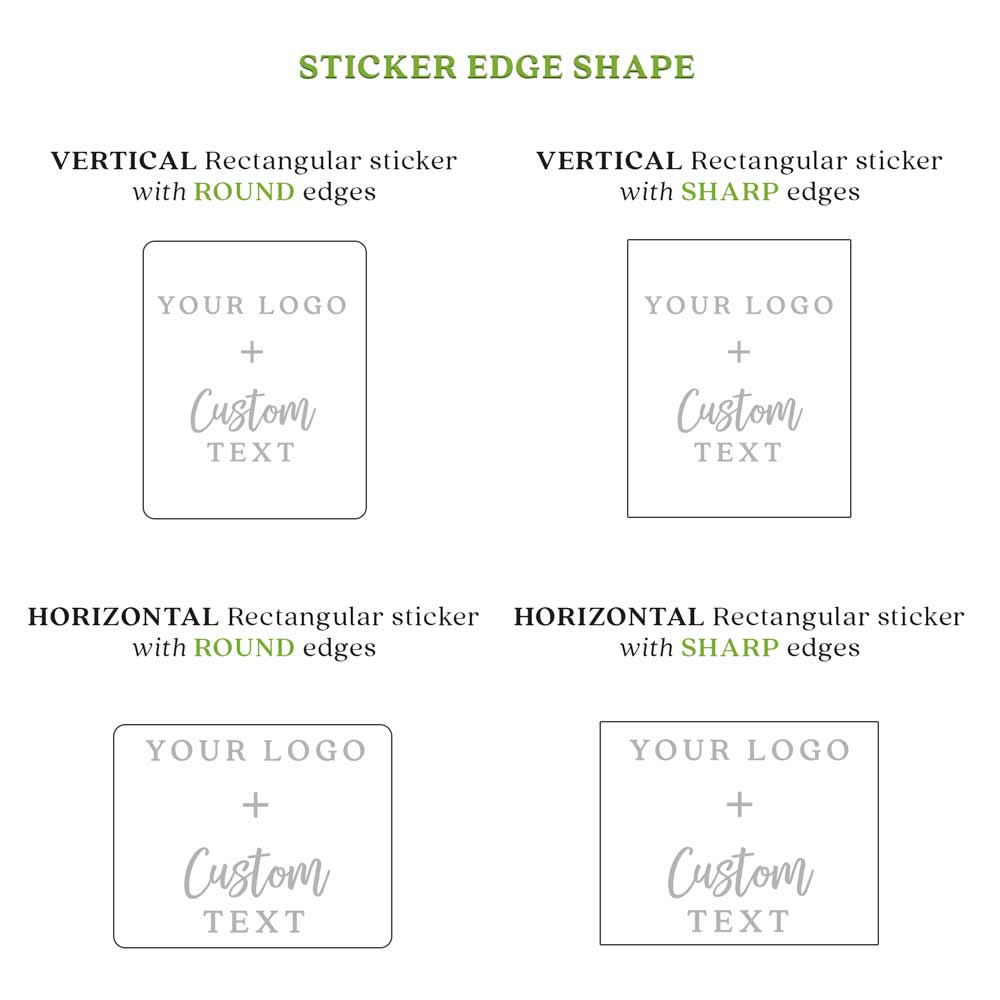 Personalized clear labels with custom logo and text with gold foil printing - XOXOKristen