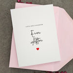 Love and Laughter Ever After Engagement Card - XOXOKristen