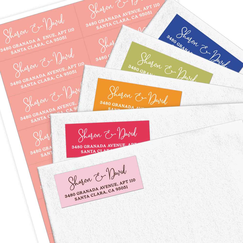 Lovely Script Return Address Labels - XOXOKristen