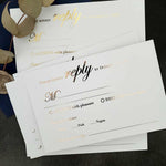 Luxurious Foiled RSVP Cards - XOXOKristen