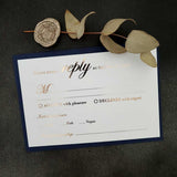 Luxurious Foiled RSVP Cards - XOXOKristen