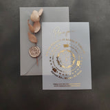 Luxury Gold Foiled Calendar Wedding Invitation - XOXOKristen