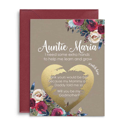 Maria Godmother Proposal Card - XOXOKristen