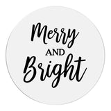 Merry & Bright Clear Christmas Sticker - XOXOKristen