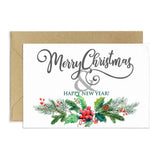 Merry Christmas and Happy New Year Greeting Card - XOXOKristen