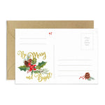 Merry Christmas and Happy New Year Photo Postcard - XOXOKristen