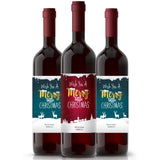 Merry Christmas Custom Wine Labels - XOXOKristen