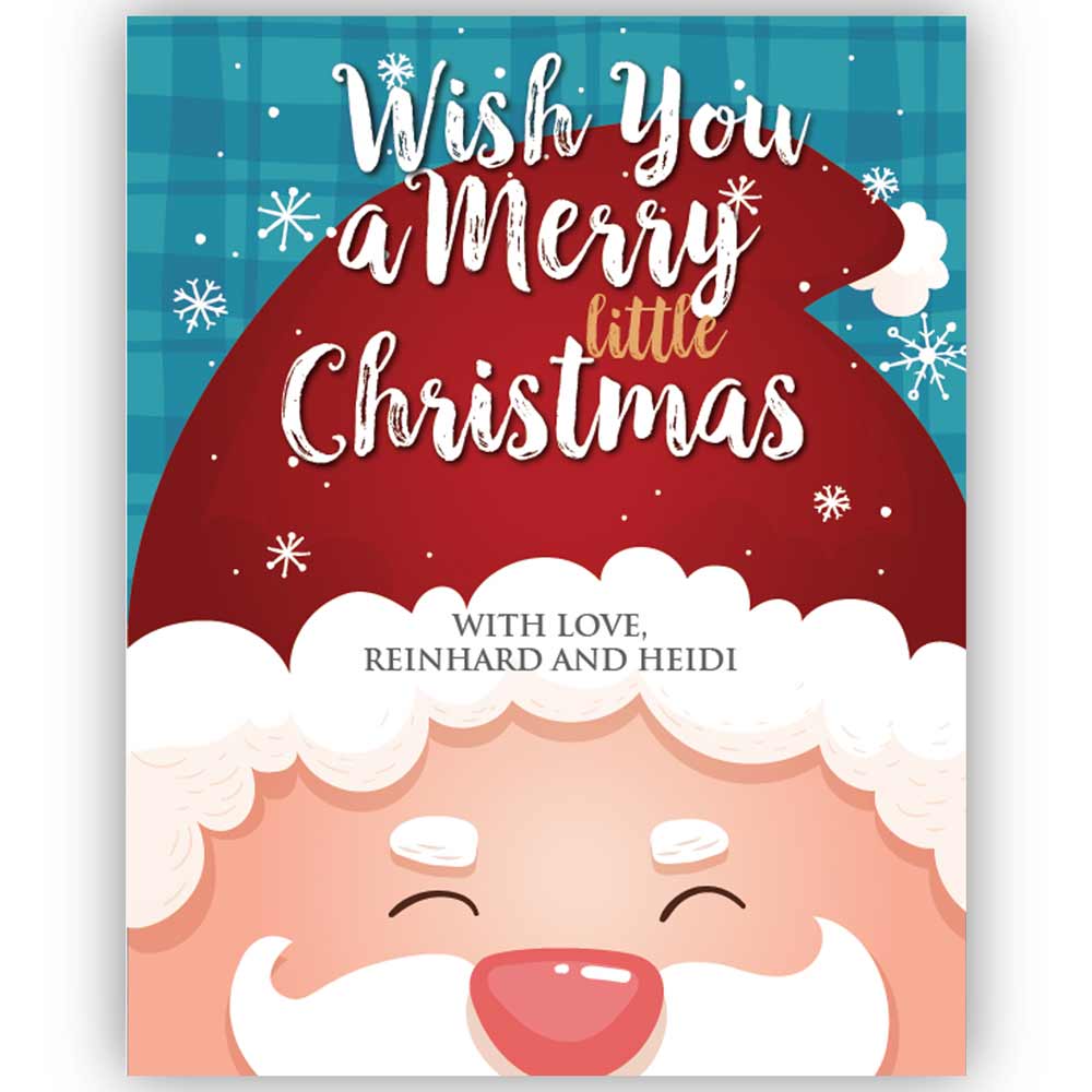 Merry Little Christmas Cute Wine & Champagne Labels - XOXOKristen