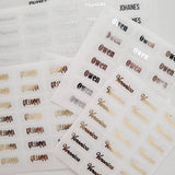 Mini Gold Foiled Kids Name Labels for School Supplies - XOXOKristen