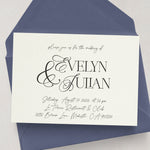 Minimalistic Wedding Invitations - XOXOKristen