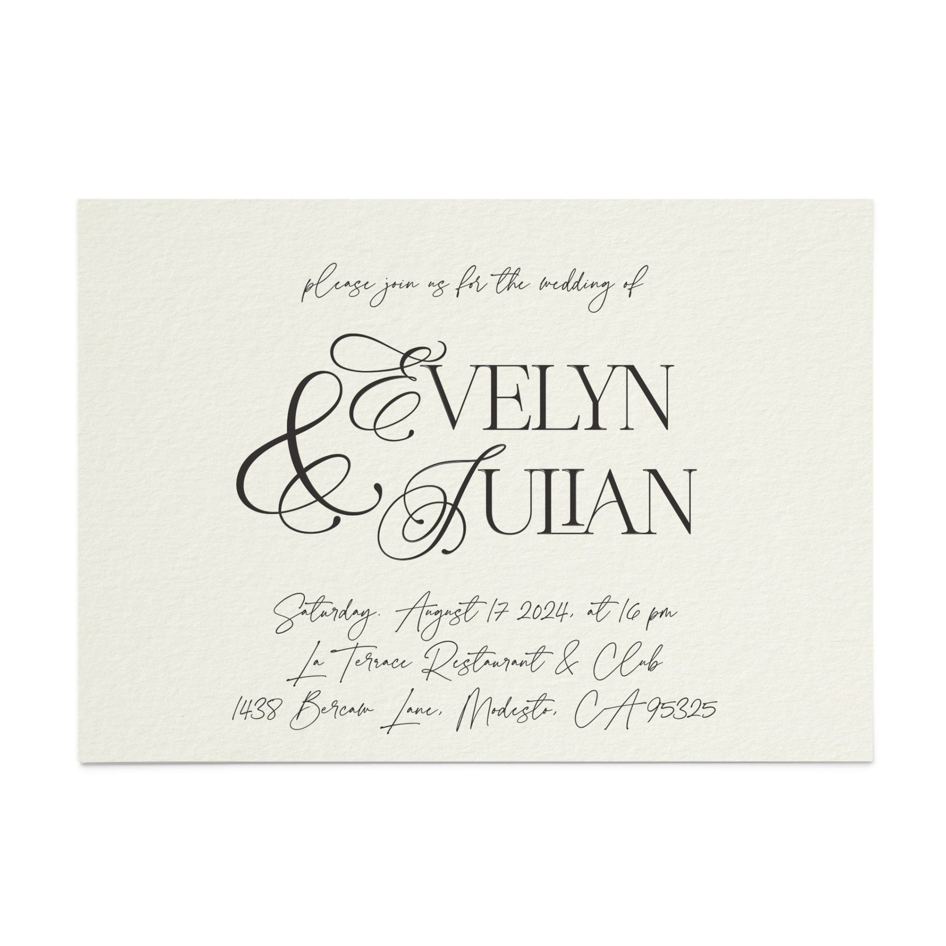 Minimalistic Wedding Invitations - XOXOKristen
