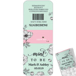 Mint and Pink Wedding Tic Tac Favor Labels - XOXOKristen