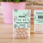 Mint and Pink Wedding Tic Tac Favor Labels - XOXOKristen