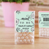Mint and Pink Wedding Tic Tac Favor Labels - XOXOKristen