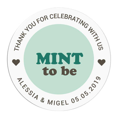 Mint to Be Wedding Stickers in Green - XOXOKristen