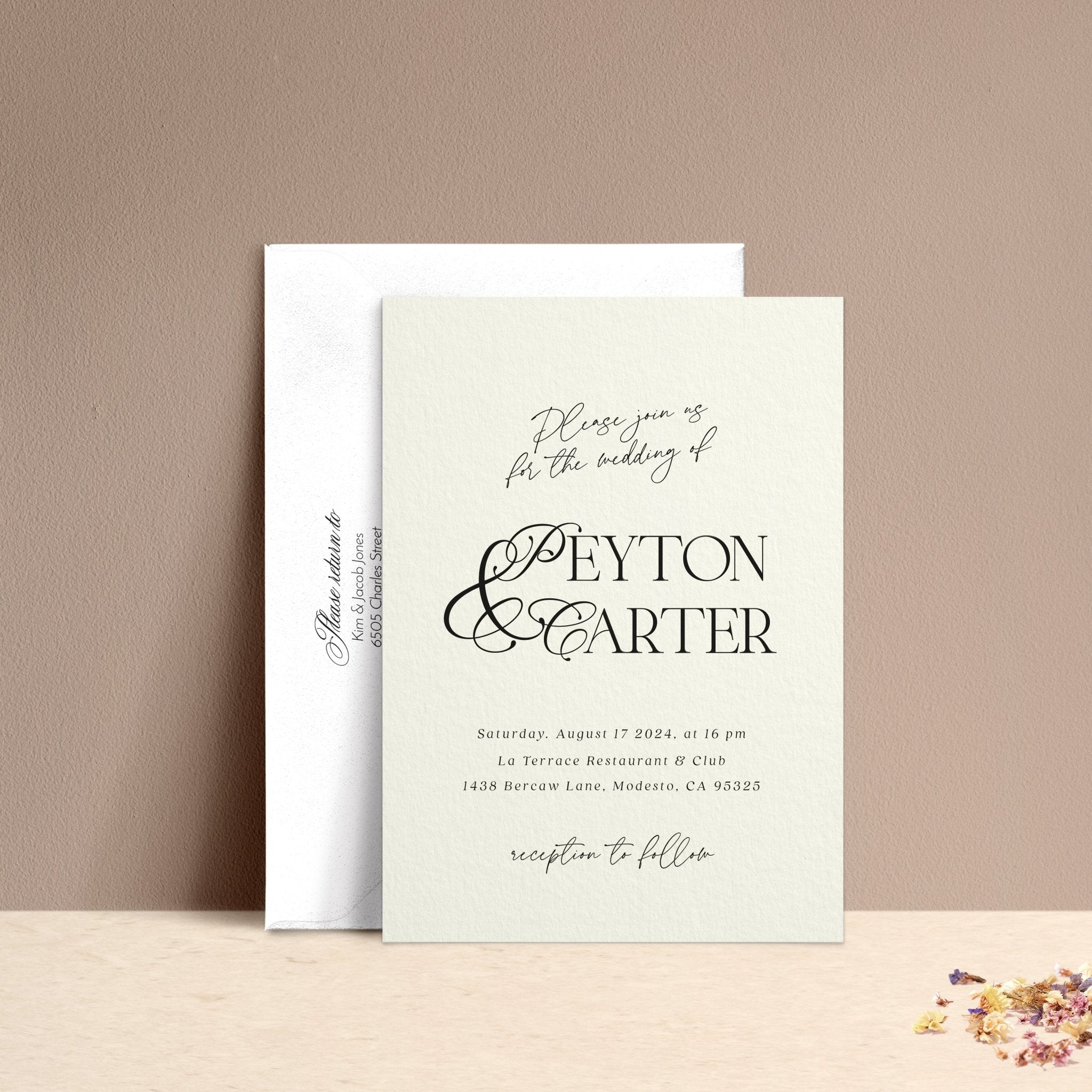 Modern Wedding Invitations - XOXOKristen