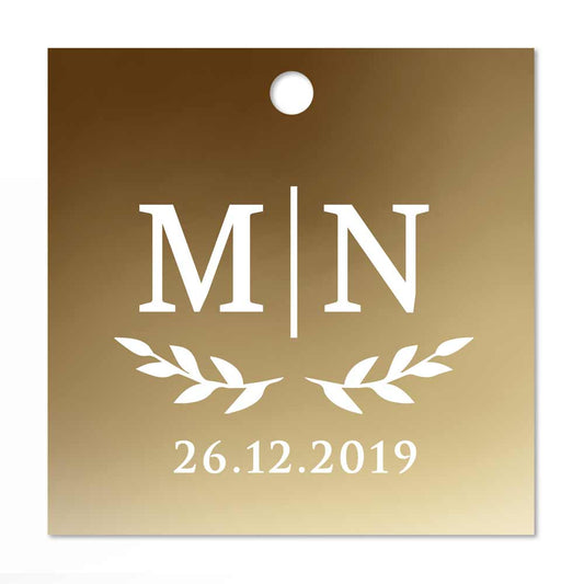Monogram and Ornaments Favor Tags - XOXOKristen