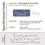 Navy Blue Custom Return Address Label Stickers - XOXOKristen
