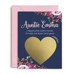 Navy Blue Will you be my Godmother Scratch - off Card - XOXOKristen