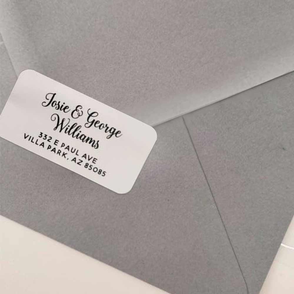 Personalized clear return address label -  XOXOKristen