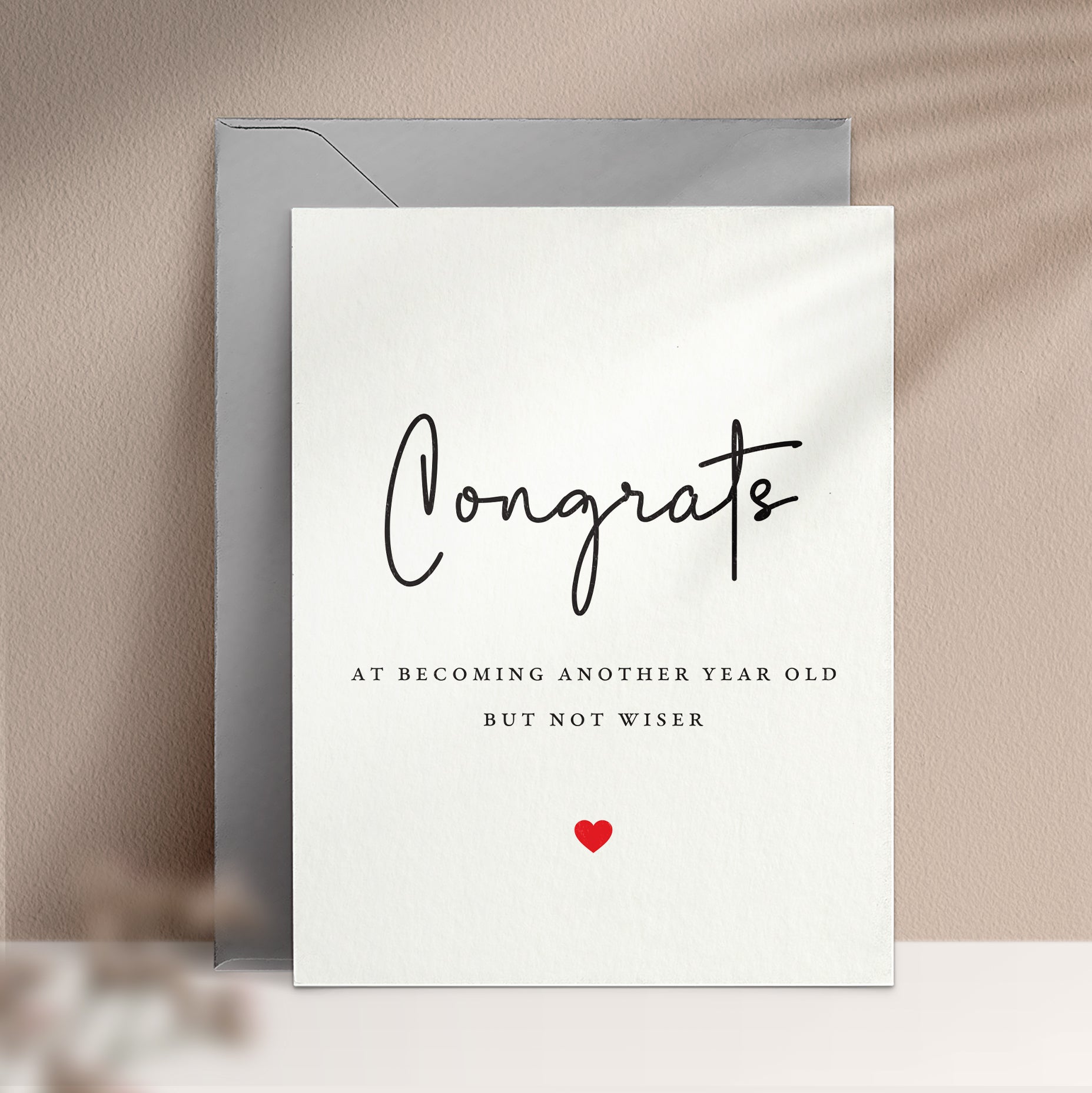 Older but not Wiser Birthday Card - XOXOKristen