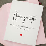Older but not Wiser Birthday Card - XOXOKristen