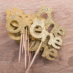 One with Bow First Birthday Party Cupcake Topper - XOXOKristen